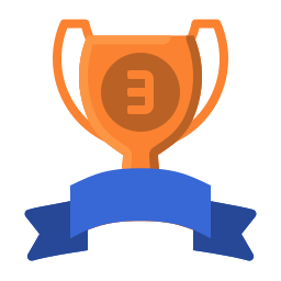 Bronze cup icon