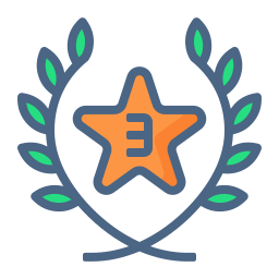 Star medal icon