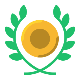 médaille d'or Icône