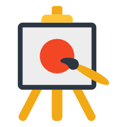 Easel painting icon