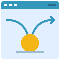 Bounce rate icon
