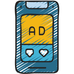 Mobile marketing icon