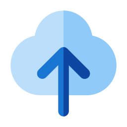 téléchargement dans le cloud Icône