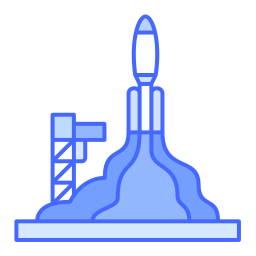 Rocket launch icon