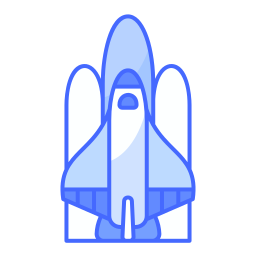 transbordador espacial icono