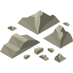 rochers Icône
