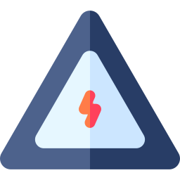 Electricity sign icon