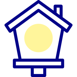 Bird house icon