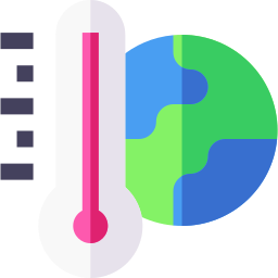 opwarming van de aarde icoon