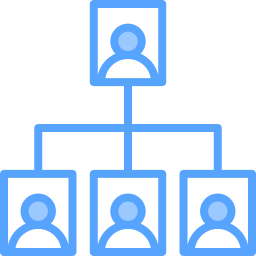 structure d'organisation Icône