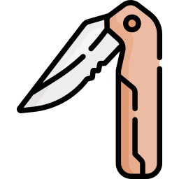 cuchillo de bolsillo icono