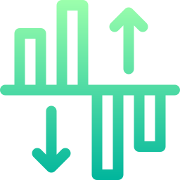 gráfico de barras Ícone