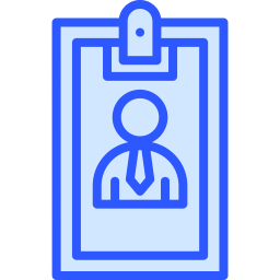 tarjeta de identificación icono