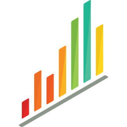 gráfico de barras Ícone