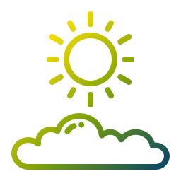 voornamelijk zonnig icoon