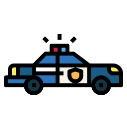 carro de policia Ícone
