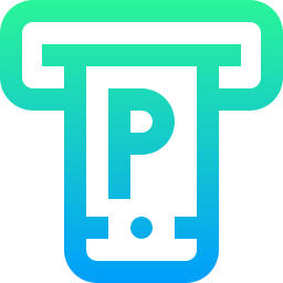 bilhete de estacionamento Ícone