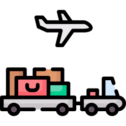 camion dei bagagli icona