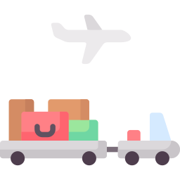 Baggage truck icon