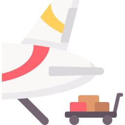 Luggage cart icon