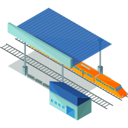 Железнодорожная станция иконка