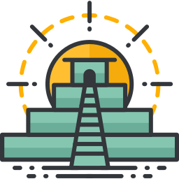 Mayan pyramid icon