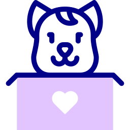 Коробка для кошек иконка