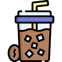 Ice coffee icon