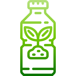 butelka z recyklingu ikona