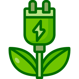 Green power icon