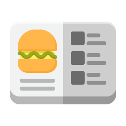 restaurant menu icoon