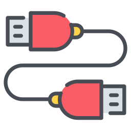 kabel do transmisji danych ikona