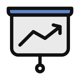 rapport graphique Icône