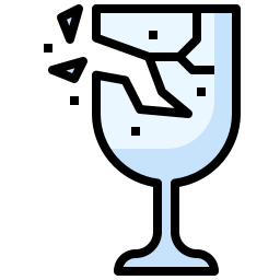 gebroken glas icoon