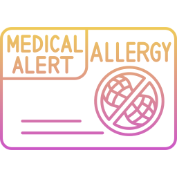 carte d'allergie Icône