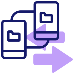 transferencia de datos icono