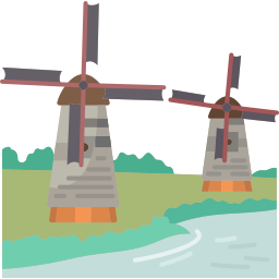 windmühlen von kinderdijk icon