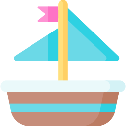 Toy boat icon