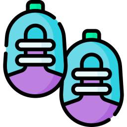 Baby shoes icon