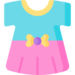 vestido de bebé icono