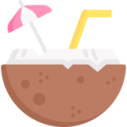 Coconut drink icon