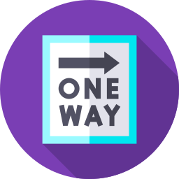 One way icon