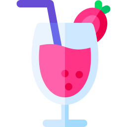 Strawberry milk icon