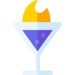 cocktail de feu Icône