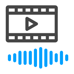 vidéo et audio Icône