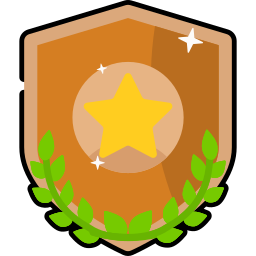 medalla de bronce icono