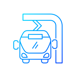 Electric bus icon