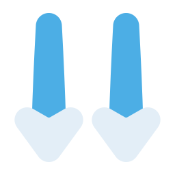 twee pijlen icoon
