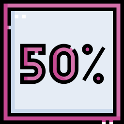 50 procent ikona