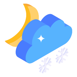 nuvola di neve icona
